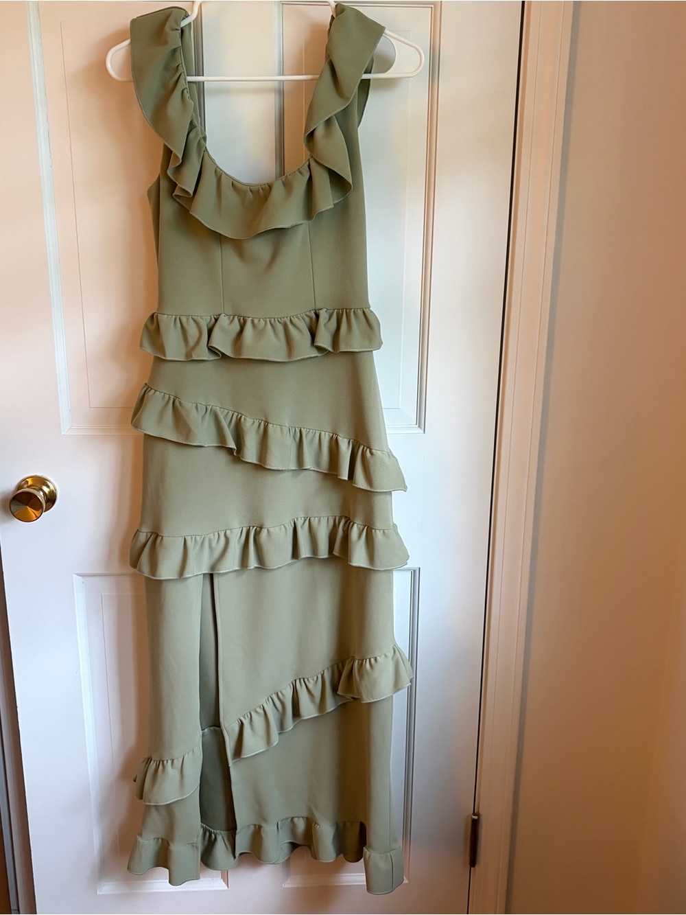 Show Me Your MuMu Bridesmaid Greta Dress Moss Green - Picture 5 of 7